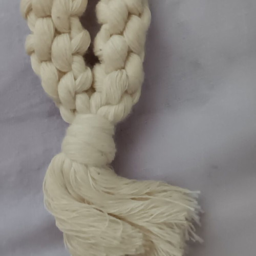 Knitted Keychain trendy, beige