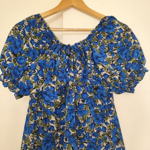 Floral dress blue electric size XXXL used