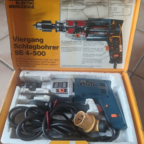 AEG SB 4-500 Professional Drill like new, 4 speeds, Made in West Germany