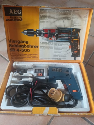 AEG SB 4-500 Professional Drill like new, 4 speeds, Made in West Germany