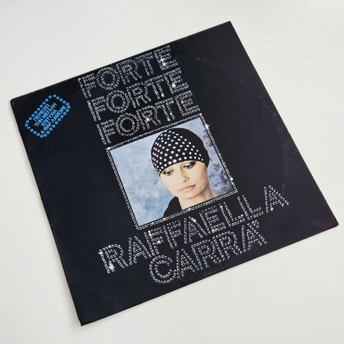 Raffaella Carrà Forte Forte Forte vinyl album used, first Greek release 1976