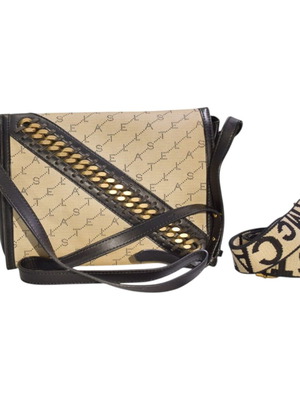 Stella McCartney Monogram Canvas Falabella Chain Messenger Bag