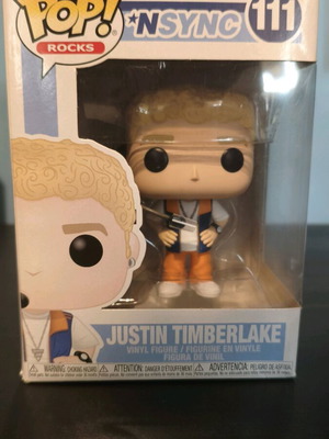 Justin Timberlake Funko Pop Rocks vinyl figure like new