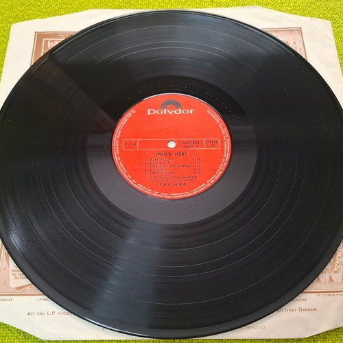 The Who Who's Next LP like new, rock