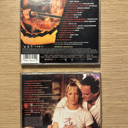Kill Bill Vol. 1 & Vol. 2 Original Soundtrack CDs used set