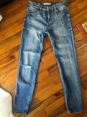 Bershka Slim Boyfriend Jeans Like New, Blue, Size XS