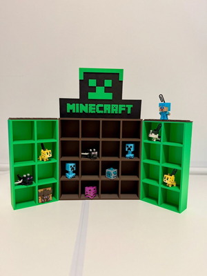 Minecraft Kinder Mega Display Stand new, handmade decorative shelf