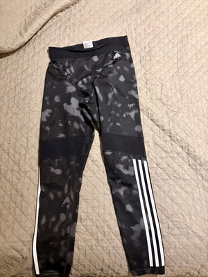 Adidas sports leggings like new, black and grey, size M