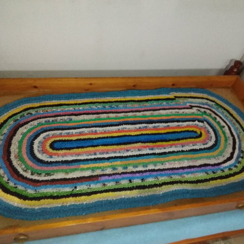 Handmade plastic rugs like new