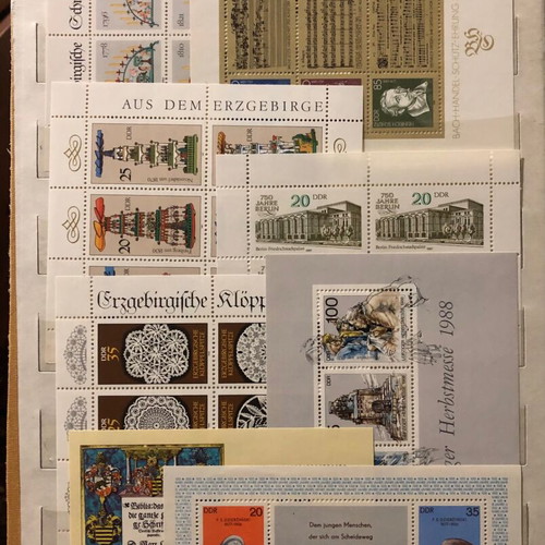 East Germany Stamps 18+1 luxury, 1984-1988
