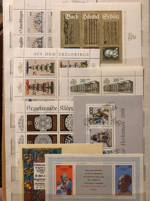 East Germany Stamps 18+1 luxury, 1984-1988