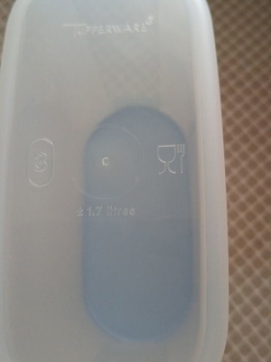 Tupperware 1.7 liter container new