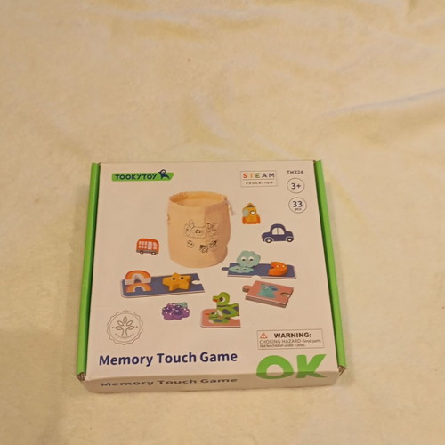 Sensory game "Touch and Find" like new, wooden educational toy for kids