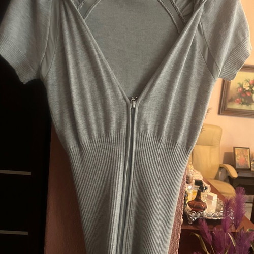 Guess ribbed jacket new, grey, size M