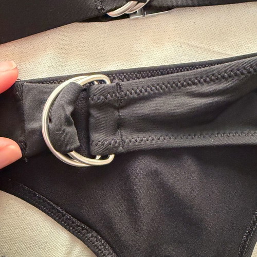 H&M swimsuit top size 38 and bottom size 36 like new, black