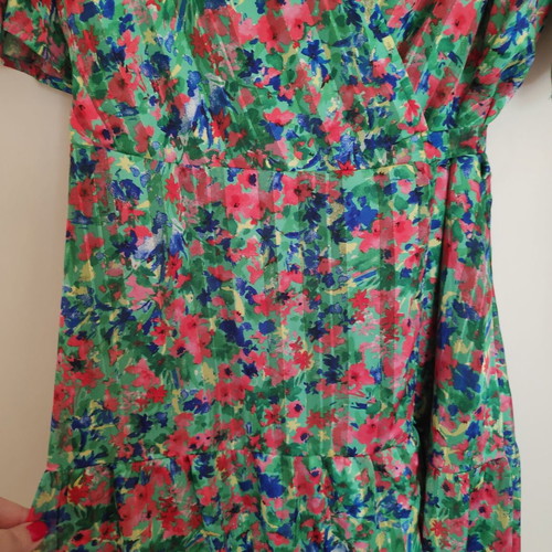 Grace & Mila floral midi wrap dress Large, like new