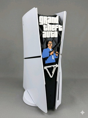 Custom 3D Printed GTA Faceplate για PS5 Slim καινούργιο