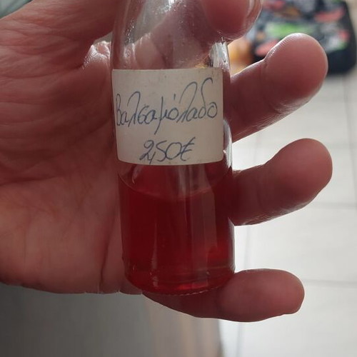 Balsam oil used for muscle pain, one-third bottle
