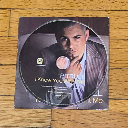 Pitbull I Know You Want Me rare promo CD single cardsleeve