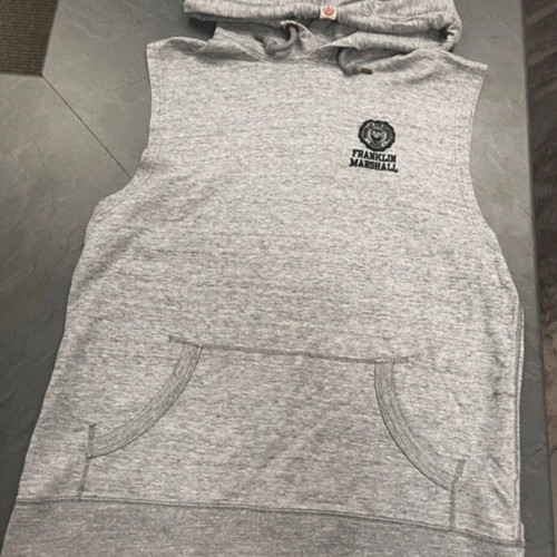 Franklin Marshall sleeveless sweatshirt like new, gray, size M