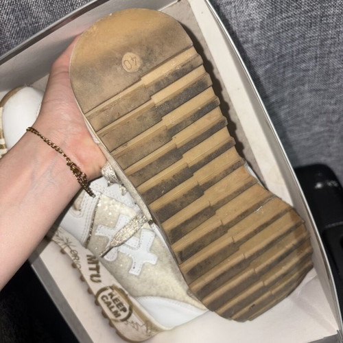 Rococo sneakers size 40 used, white beige