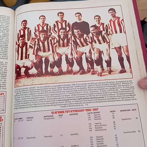 The History of Olympiakos two-volume book like new, hobby