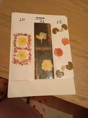 Χειροποίητοι floral σελιδοδείκτες καινούργιοι, σετ 3 τεμαχίων