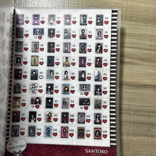 Santoro Gorjuss Photocards Panini 2015 like new, 106/108 cards