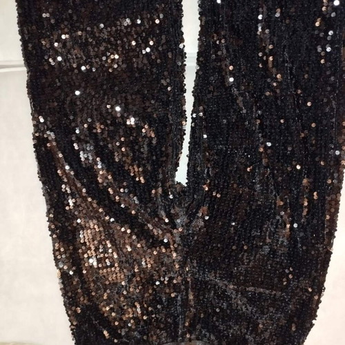 Black pants with sequins Dejavu like new