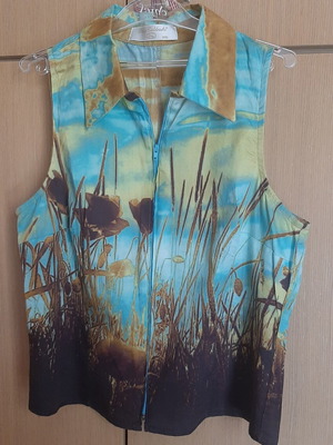 Women's blouse with zipper Billy Sabbado like new, multicolor