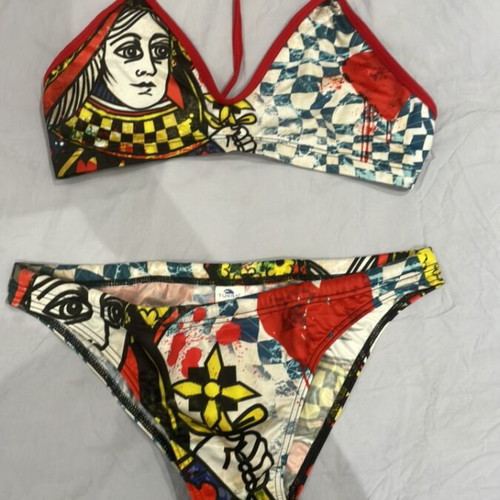 Turbo bikini size L like new, multicolor