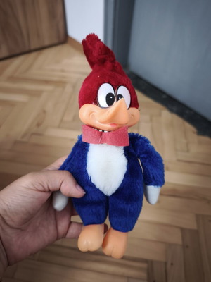 Woody the Woodpecker plush toy used, vintage 1982 collectible