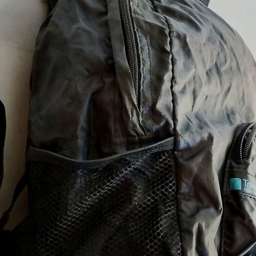 Travel Blue foldable backpack used, black, 15 liters