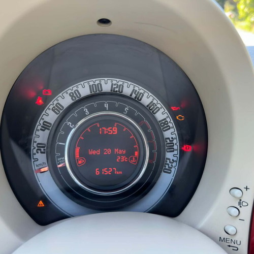 Fiat 500C Cabrio 2015 used, 61,500 km, manual, red