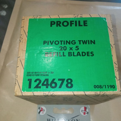 Wilkinson Sword Profile Twin Refill Blades pack of 20, new