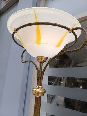 Floor lamp used, Italian vintage with dimmer, 1.86m height