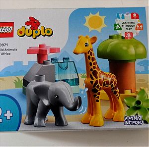 LEGO Duplo 10971 Ζωάκια Ζωολογικού Κήπου Zoo Ελεφαντάκι Καμηλοπάρδαλη για παιδιά ετών 2+ Καινούργιο