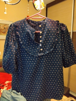 Marks & Spencer blouse blue almost new, small-medium