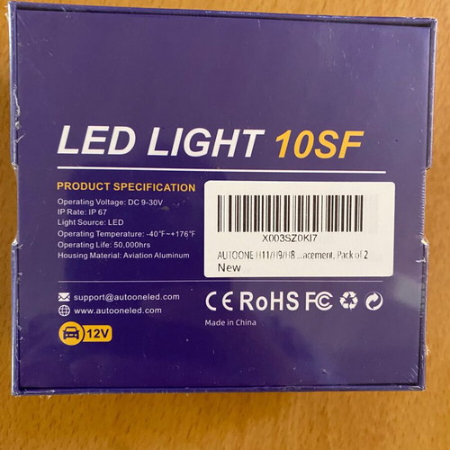 LED car fog lights for Xenon Type H11 new, unused