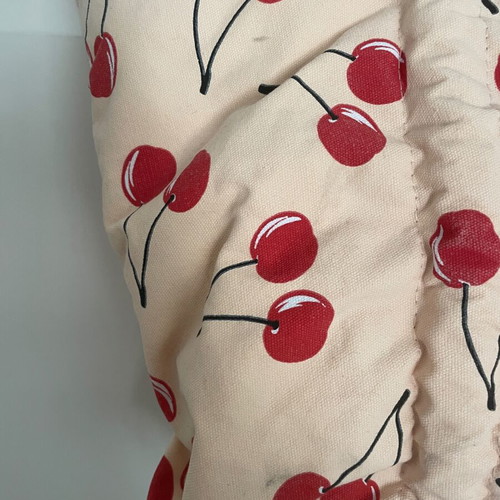 Benetton beach shoulder bag used with cherry print