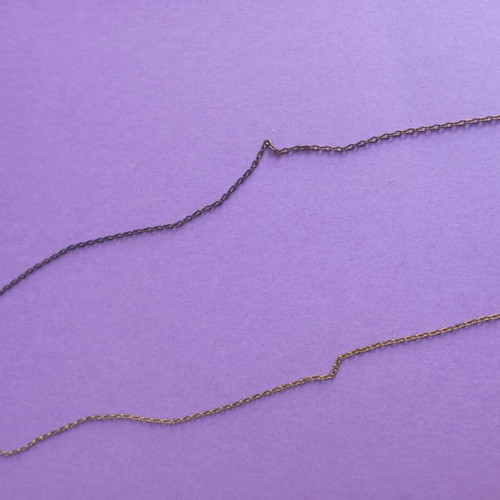 Heart necklace used with tarnished chain