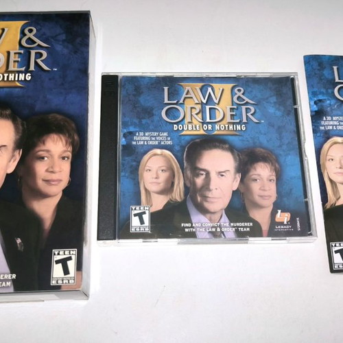 Law & Order: Double or Nothing PC used, adventure game