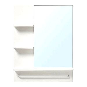 Λευκό Έπιπλο Μπάνιο με Καθρέφτη, Ράφια και Κρεμάστρα-Ράγα (IKEA)