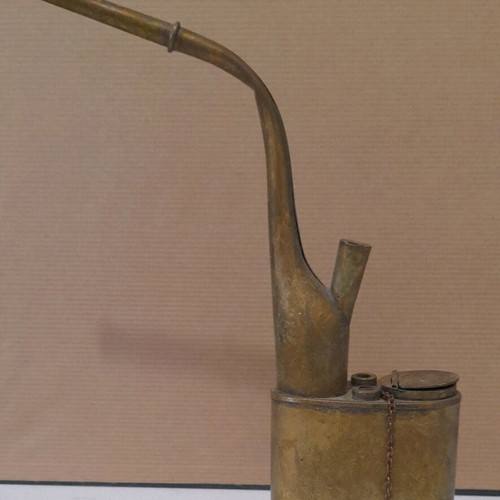 Bronze old pipe used with Chinese engravings
