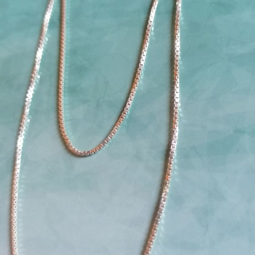 Silver 925 Venetian chain necklace 45 cm new