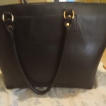 H&M leatherette shoulder bag like new, black
