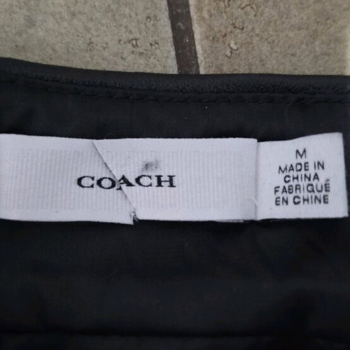 Coach mini leather dress new, brown