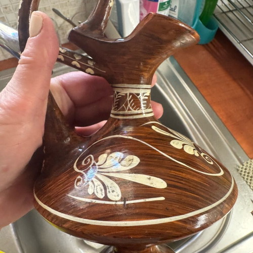 Amphora hand painted 25 cm height like new