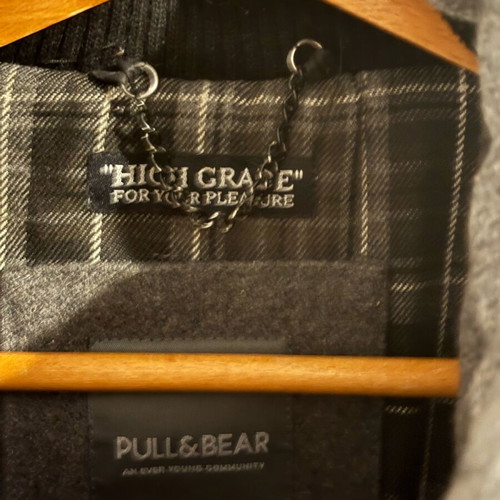 Montgomery wool jacket Pull & Bear like new, gray and black