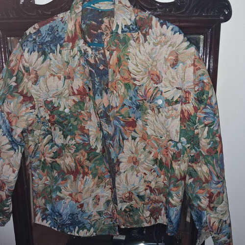 Jacket unisex in wide fit with unique woven pattern new